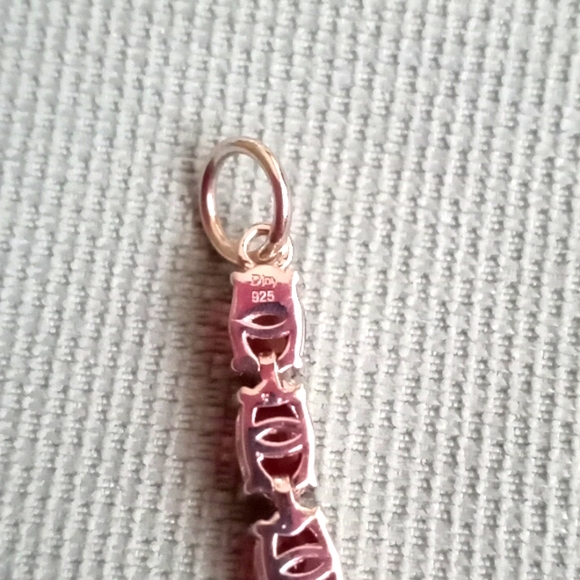 MOZAMBIQUE GARNET, NATURAL WHITE ZIRCON BRACELET - Picture 6 of 10